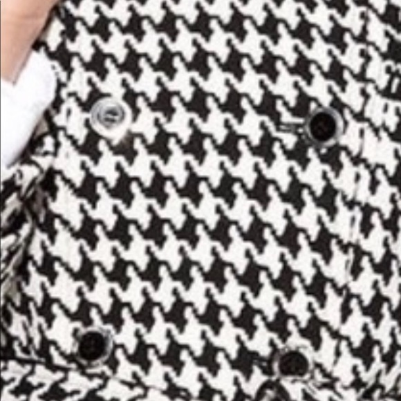 Women’s Calvin Klein houndstooth wool trench coat - Picture 8 of 8